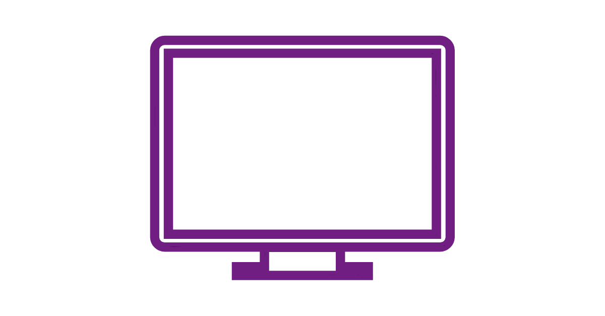 Purple TV icon.