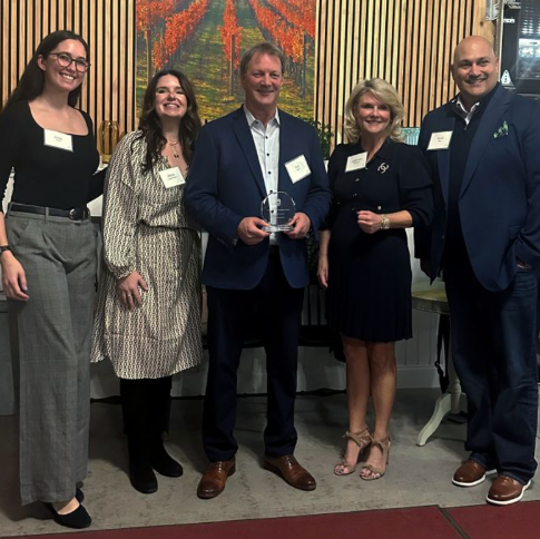 B. Braun team members receiving the inaugural Welcoming Workplace Award at the 2024 Celebrating a Welcoming Lehigh Valley Awards Ceremony.