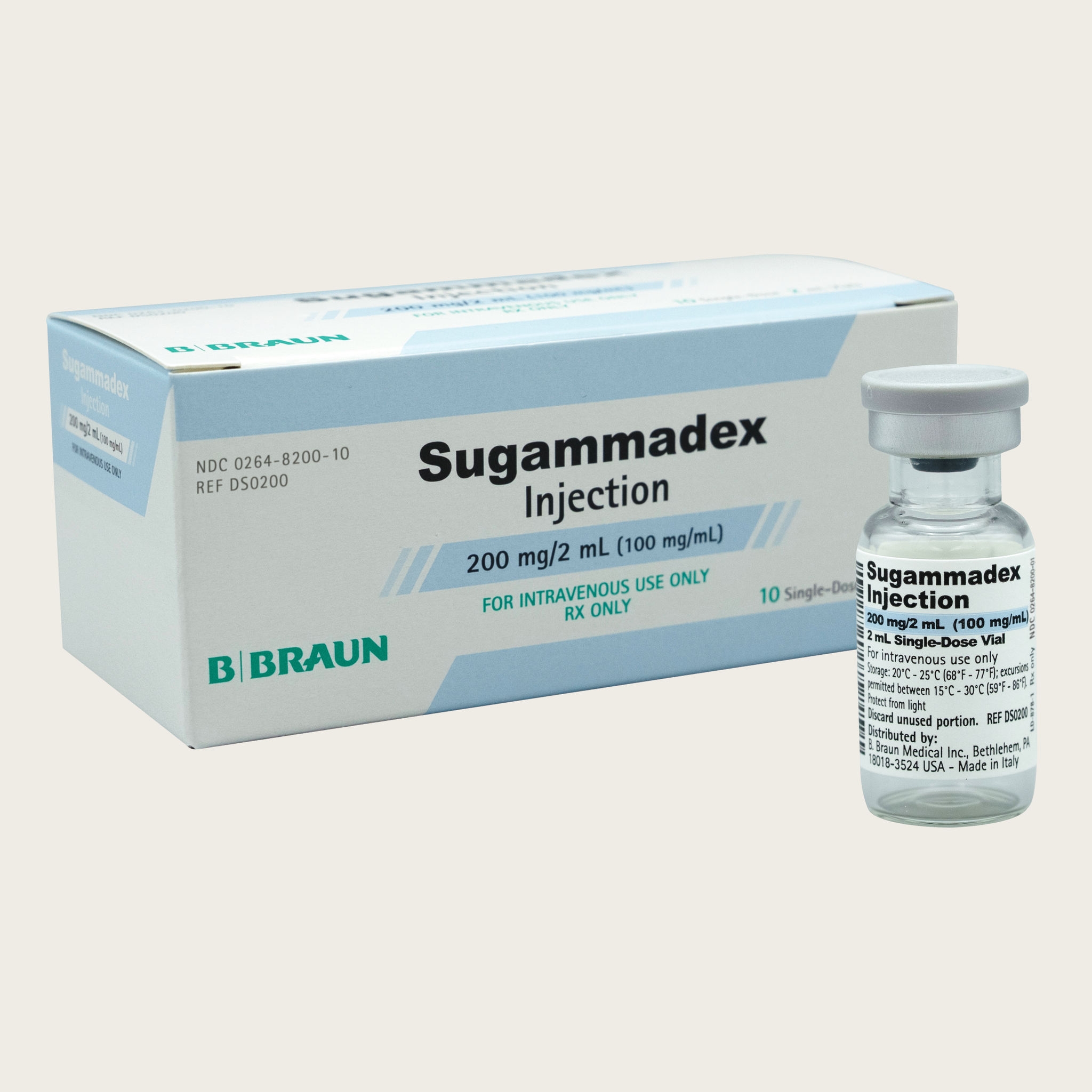 Sugammadex Injection product image.