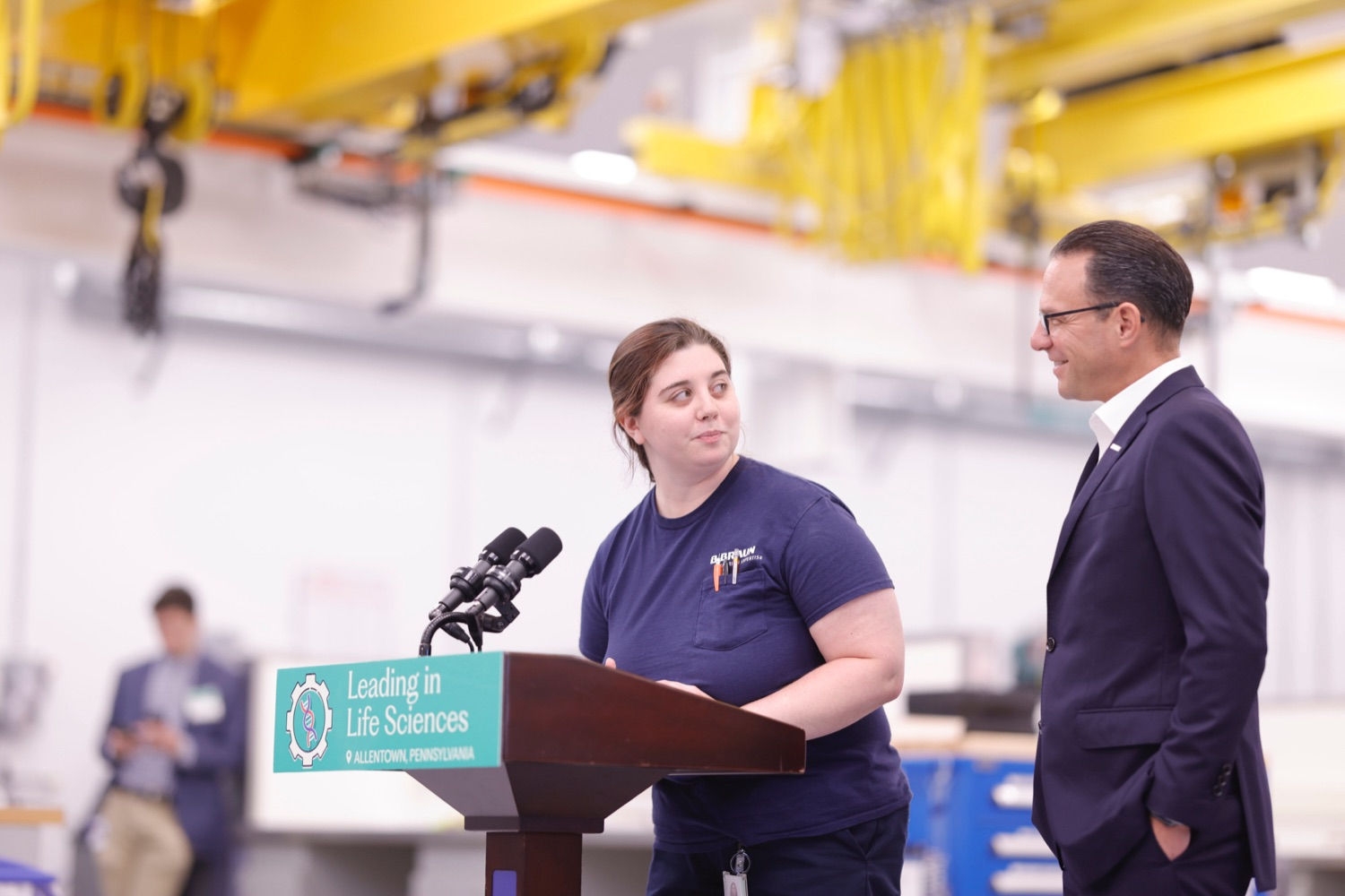 Governor Josh Shapiro and DCED Secretary Rick Siger joins B. Braun of America CEO Rob Albert and local leaders to announce a major expansion of B. Braun’s footprint in Pennsylvania, creating hundreds of new jobs and growing Pennsylvania’s manufacturing and life sciences sectors.

Since taking office, the Shapiro Administration has secured over $25.2 billion in private sector investments, creating nearly 11,000 jobs – this announcement builds on that historic progress.