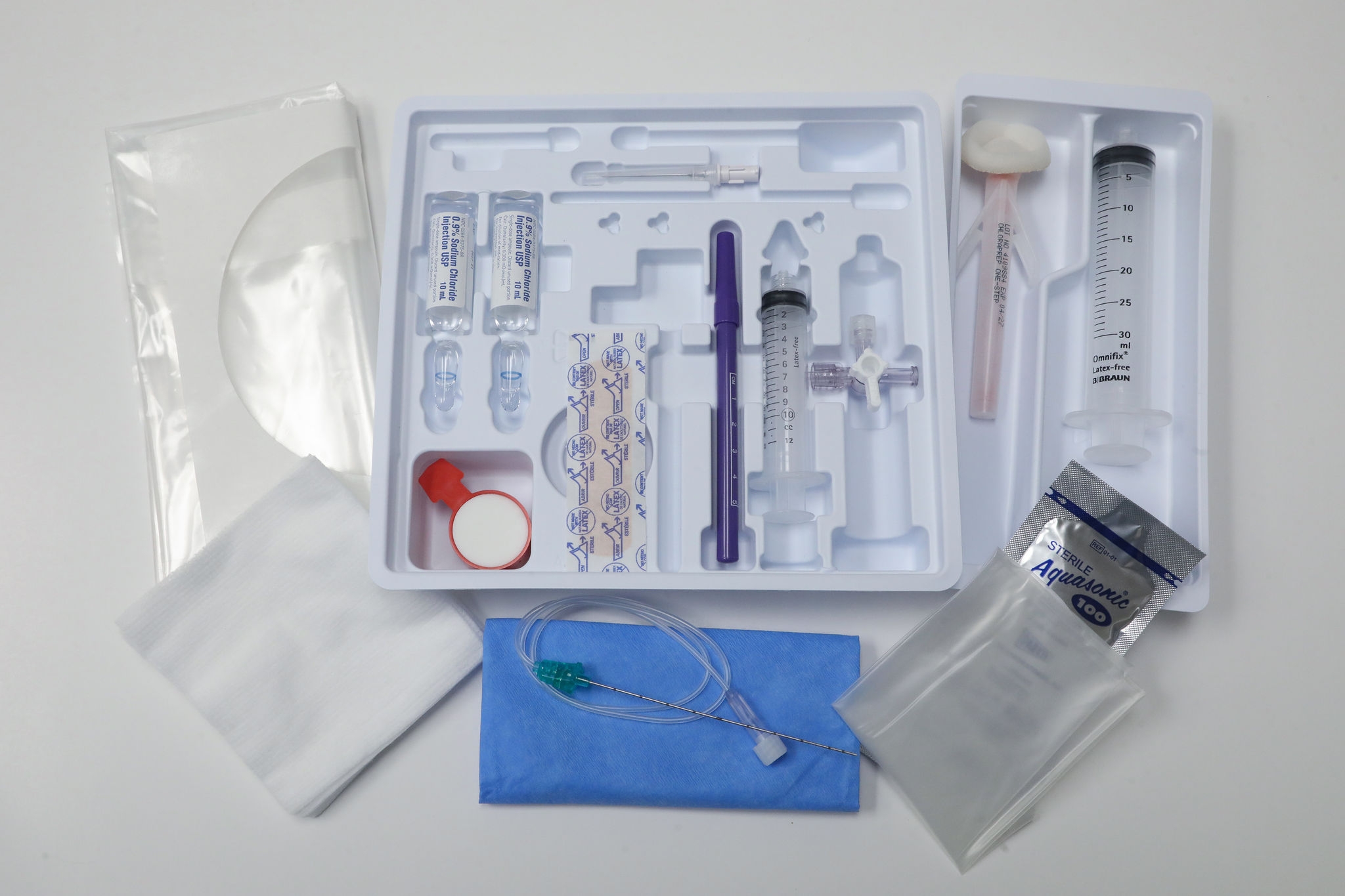 Emergency Department-Specific Nerve Block Tray on a white background.