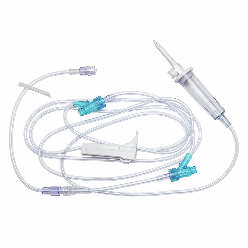Primary Gravity IV Set with 2 SafeDAY Injection Sites Primary Gravity IV Set with 2 SafeDAY Injection Sites