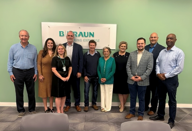 B. Braun employees and United Way representatives gathered during the 2024 United Way campaign.