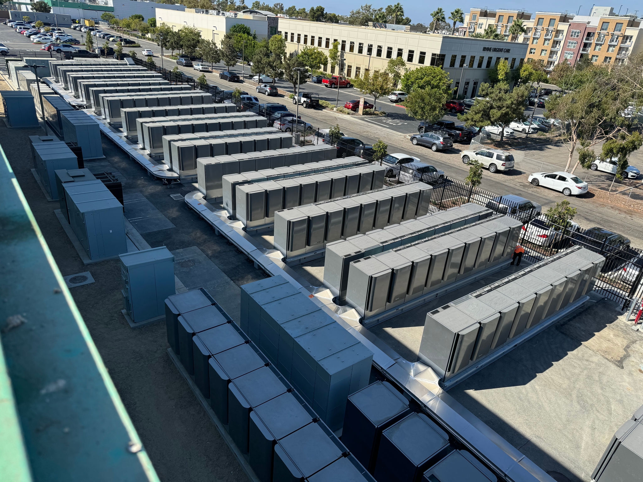 Fuel cell units at B. Braun’s Irvine, California facility, supporting on-site energy generation and sustainability efforts.