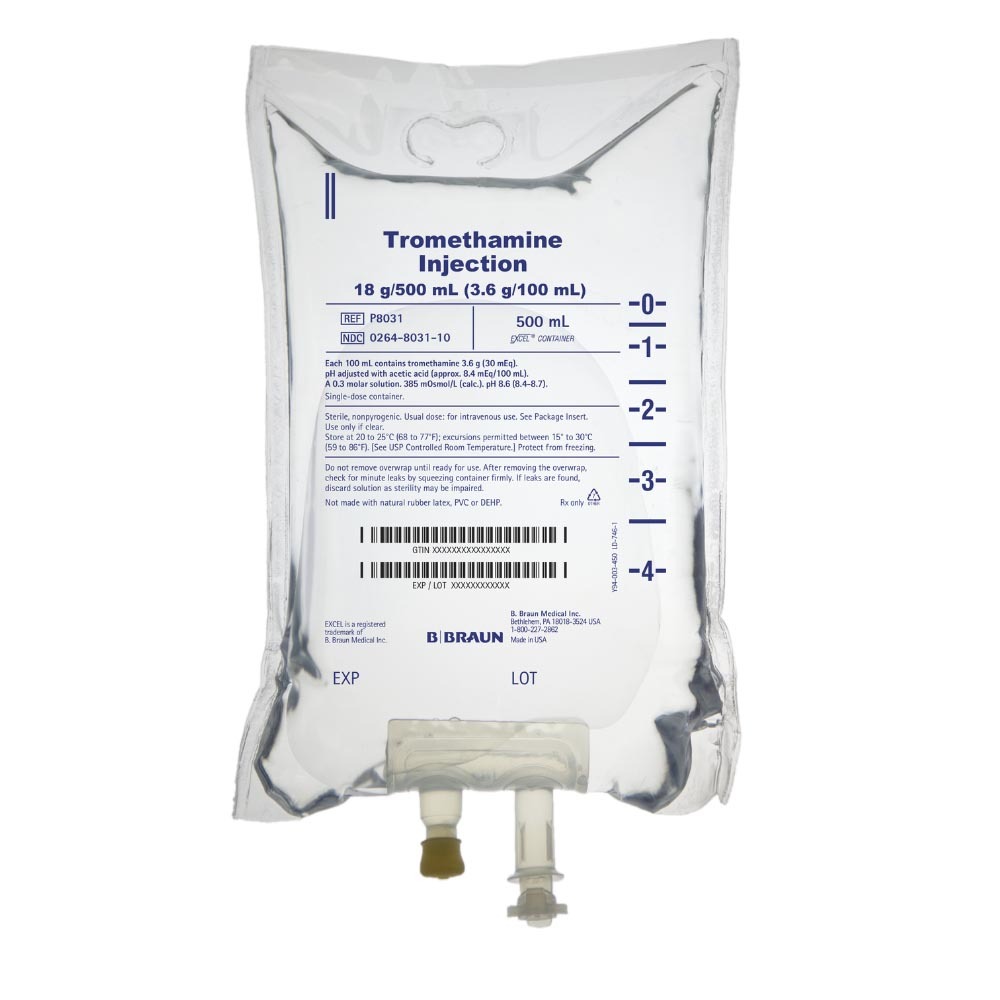 Tromethamine Inj 3.6g/100mL/500mL