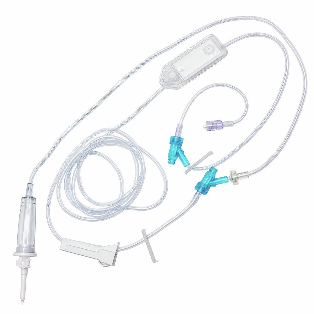 Primary Gravity IV Set with 2 SafeDAY™ Injection Sites and 0.2 Micron Filter Primary Gravity IV Set with 2 SafeDAY™ Injection Sites and 0.2 Micron Filter