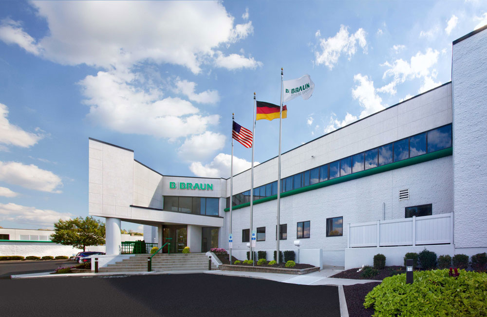 B. Braun Medical's U.S. corporate office on a sunny day. 