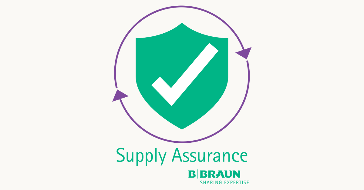 Supply Assurance Program logo on a sand colored background.