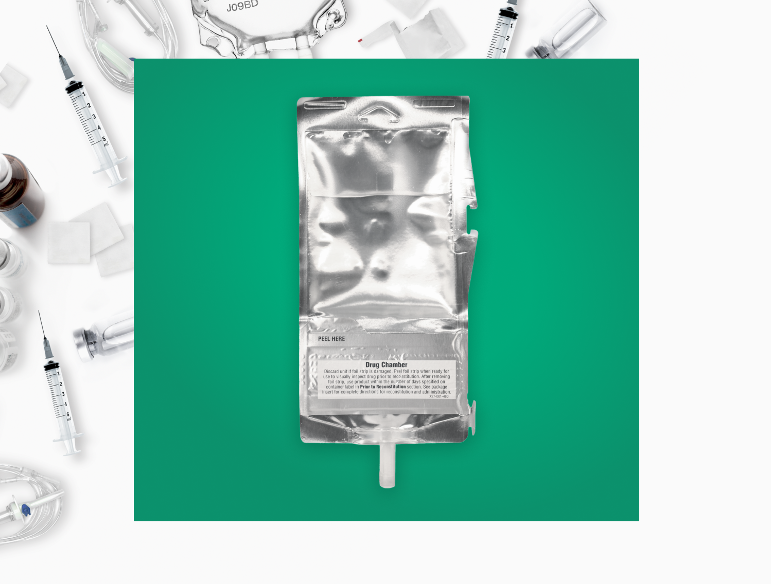 The DUPLEX Drug Delivery System IV container.