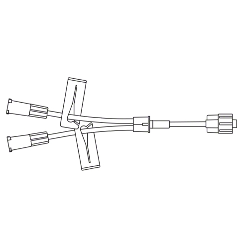 Small bore Y-extension set with no injection site